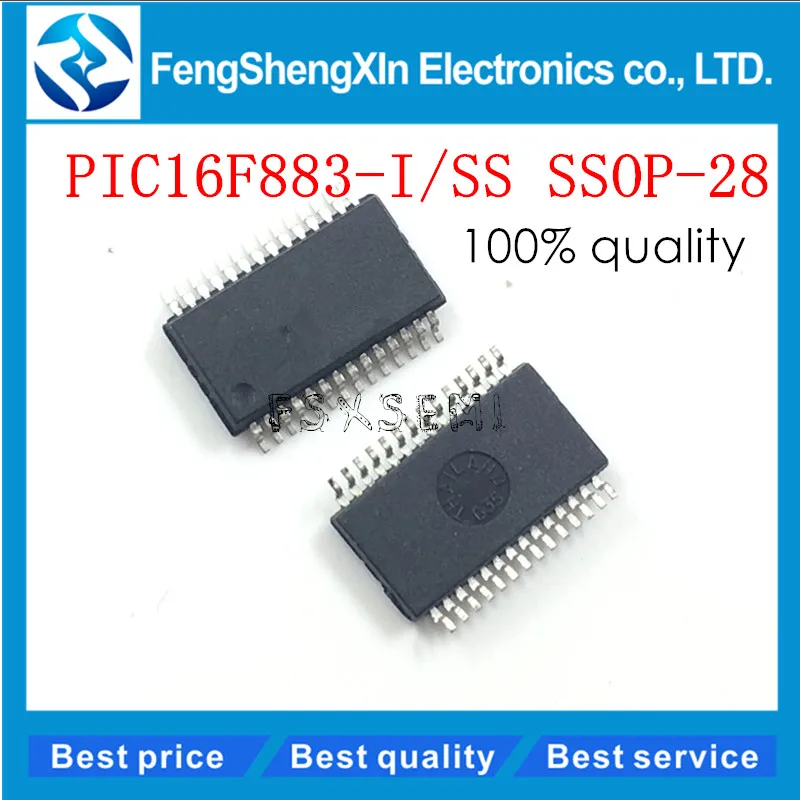 

10 шт./лот 16F883 PIC16F883-I/SS PIC16F883 SSOP-28 встроенный контроллер микроконтроллера