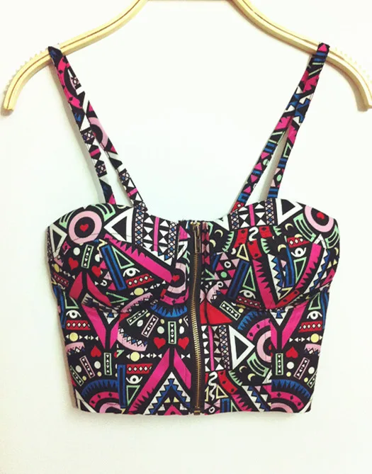 Лидер продаж 2016 Новая Мода acado Roupas Femininas пикантные Винтаж бюстье с чашками Топ