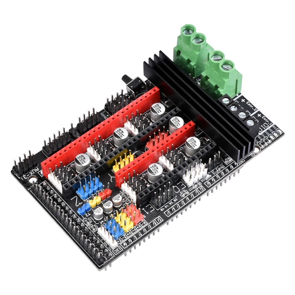 Ramps 1,6 Plus Обновление Ramps 1,6 1,5 1,4 поддержка материнской платы A4988 DRV8825 TMC2208 TMC2130 драйвер Reprap для деталей 3d принтера