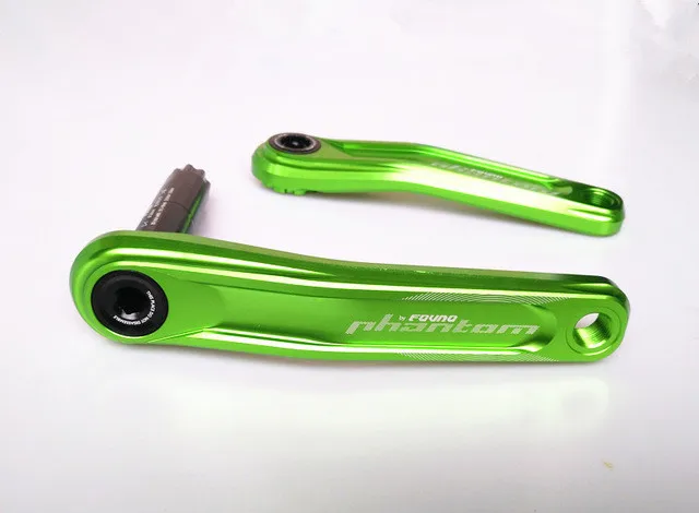 Green Crank Fovno GXP велосипедный Кривошип шатун для горного велосипеда алюминиевый сплав велосипедный Кривошип алюминиевый сплав MTB велосипедный Кривошип велосипеда запчасти - Цвет: Green Crank