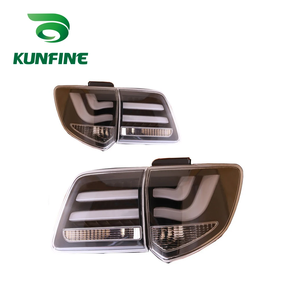 KUNFINE пара Автомобильный задний светильник в сборе для TOYOTA FORTUNER 2012 2013 светодиодный тормозной светильник с поворотным сигналом светильник