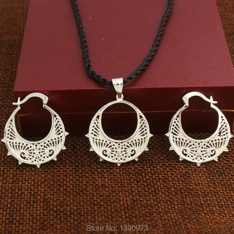 Новинка подвеска веревка серьги серебряное покрытие Эритрея африканская