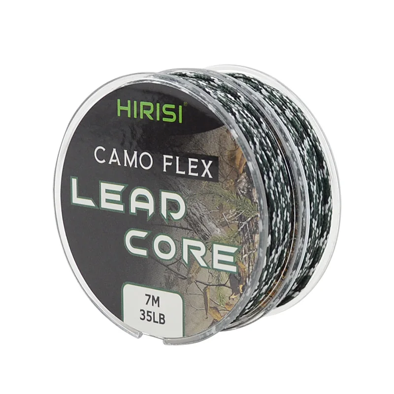 Camo Green 35LB 7 м Leadcore Карп рыболовные снасти леска сделать Карп волосы снасти 3 цвета плетеная леска - Цвет: Camo Green