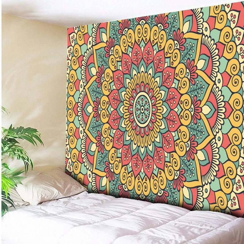 

130cmx150cm 150cmx200cm Petal Tapestry Floral Printed Boho India Hanging Wall Tapestries belgium for Home Bohemian Blanket