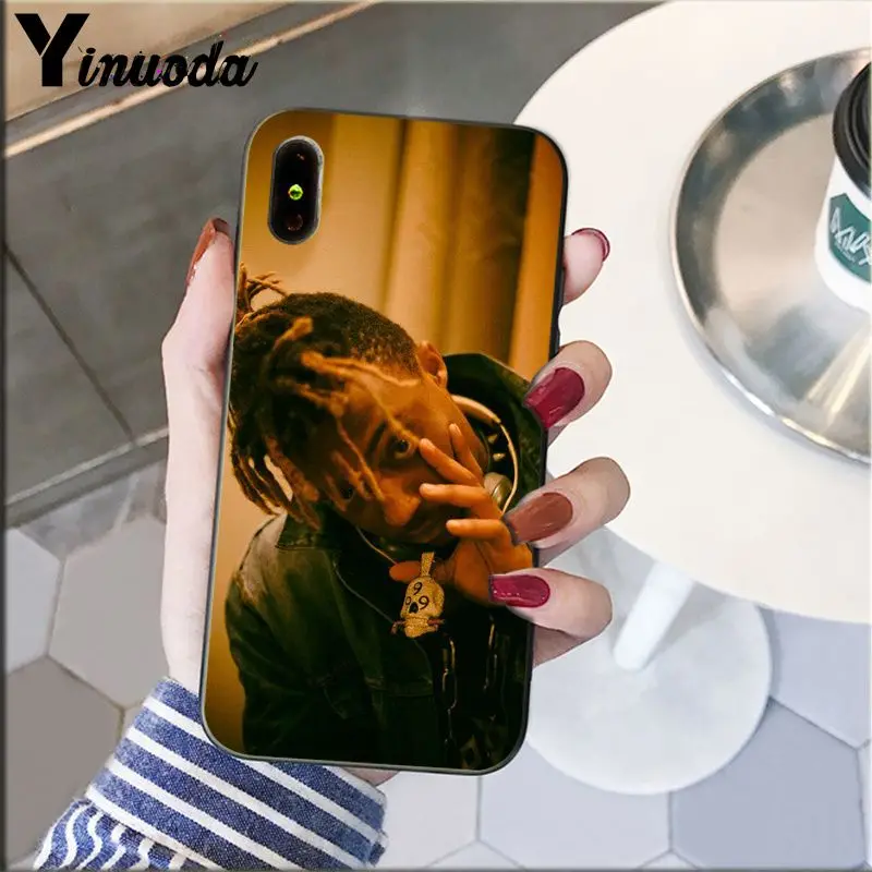Мягкий силиконовый чехол Yinuoda Juice WRLD из ТПУ для телефона Apple iPhone 8 7 6 6S Plus X XS MAX 5 5S SE XR