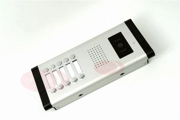 For 10 Apartments Luxury Home 7inch Color Video Door Phone Intercom Kit + RFID Electronic lock In Stock!