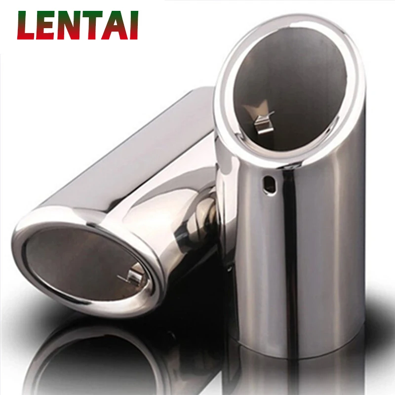 Exhaust Muffler Tip End Pipe Stainless Steel For 2012 2013 2014 Volkswagen VW jetta MK6 1.4t 2.0tdi skoda Octavia golf 6 7 | Автомобили и