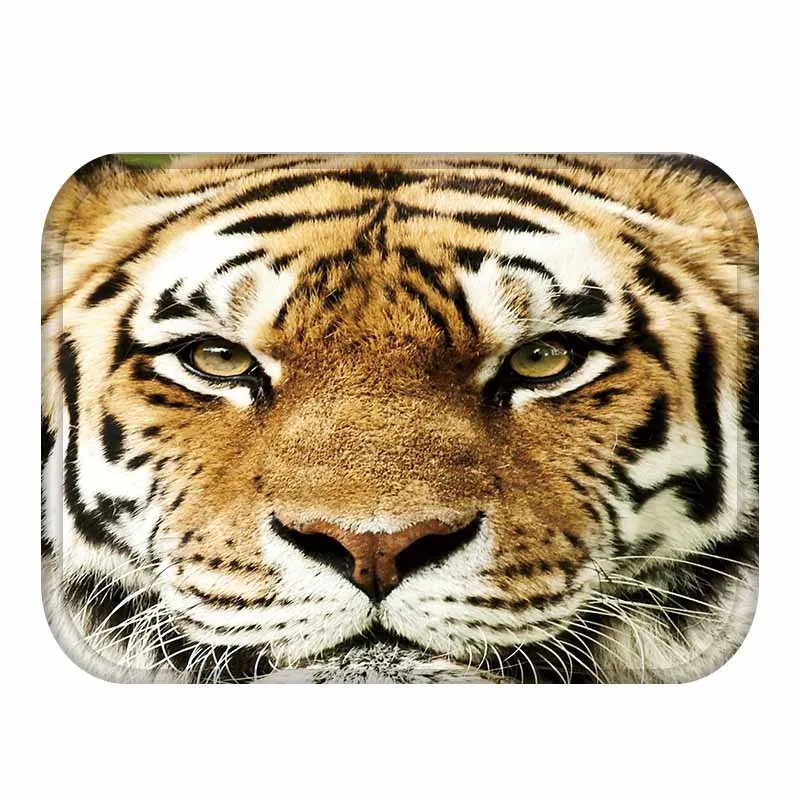 Нескользящий замшевый ковер С Рисунком Тигра собаки совы кота 1 шт. 40*60 см дверные