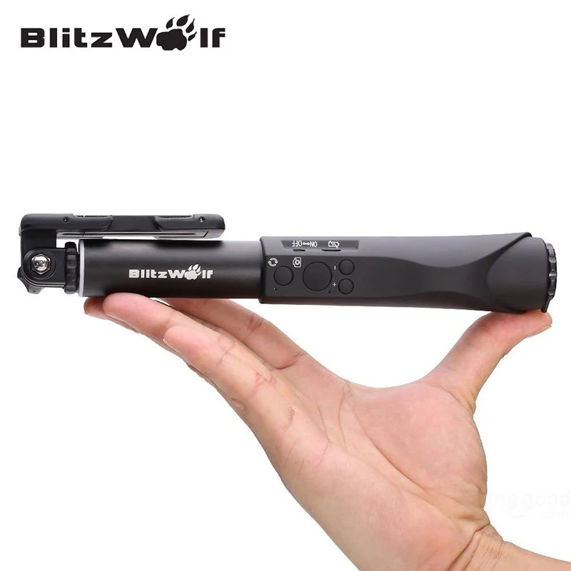 BlitzWolf Универсальный bluetooth проводной беспроводной селфи палка Портативный