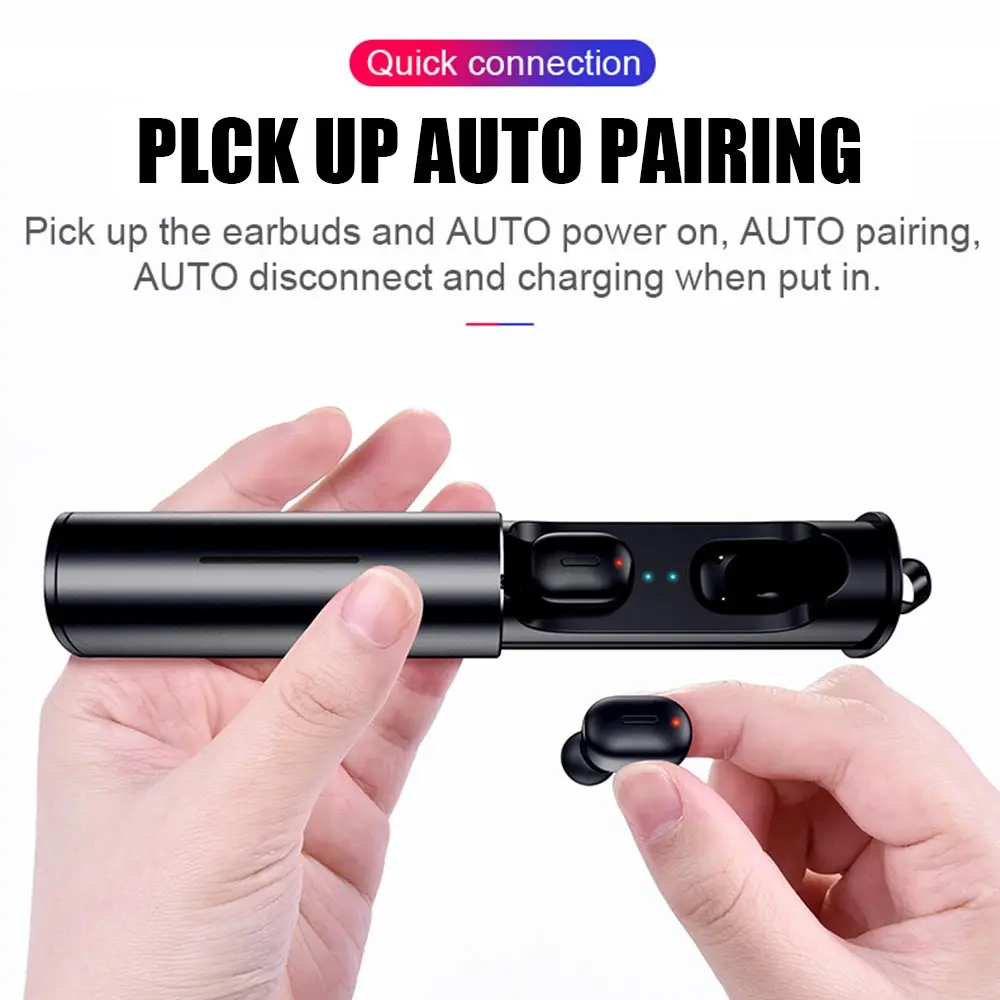 Mini Sport Wireless Earphone True TWS Earbuds Wireless Bluetooth 5.0 Headphones Headset For Android IOS Phone With Charging Box