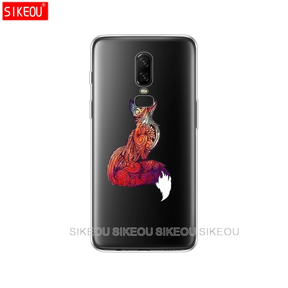 Силиконовый чехол для Oneplus one plus 6 5T 5 3 A3000 A5000 мягкий ТПУ с цветным рисунком лисы