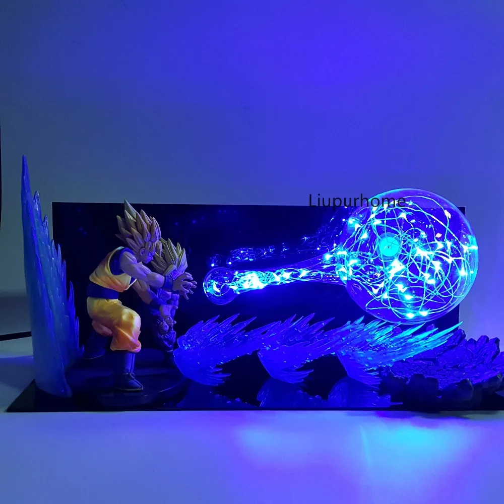 Dragon Ball Z Goku Gohan, светодиодные Ночники для Отца и Сына, светодиодная лампа Dragon Ball Super Son Gohan, светодиодная лампа, Dragon Ball