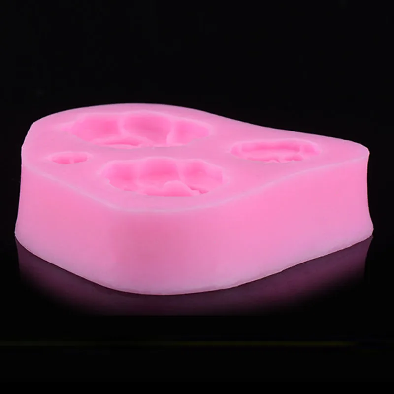 4 полости маленькая мастика в форме роз инструменты для приготовления тортов