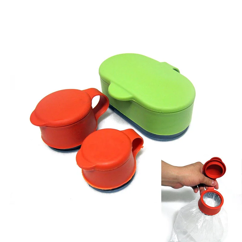 3pcs/set Food Storage Snack Seal Bag Magic Cap bag cap Lid sealing device multifunctional food sealing cover Kitchen Tools 35