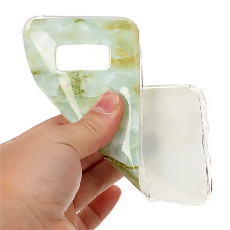 

For Samsung S 8 Case Soft Silicon TPU Gel Back Cover Phone Case for Samsung Galaxy S8 G9500 Rock Stone Grain Skin Cases Covers