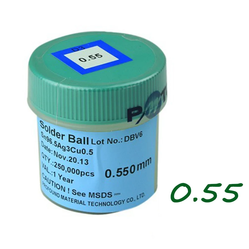 Свинцовые 0 55 мм 250k BGA сварочные реболлинговые Паяльные шарики|reballing solder|reballing solder