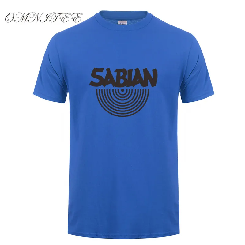 Мужская футболка Sabian новые классные хлопковые мужские футболки с коротким
