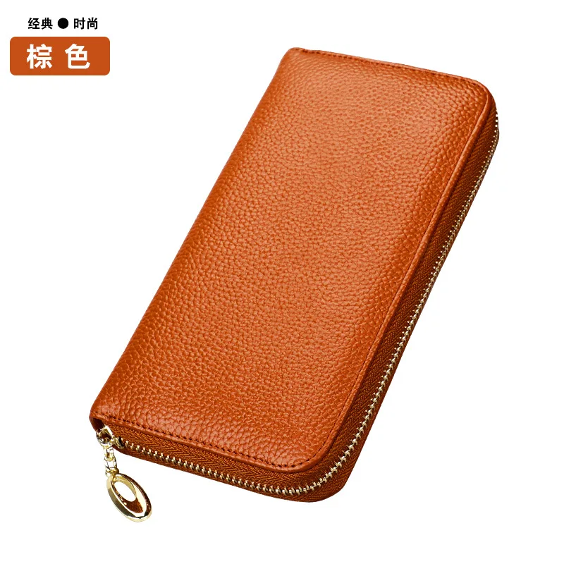 Ms Anti-theft RFID 2019 new Leather Hand bag High-capacity Long Zip Wallet Women Purse cartera mujer | Багаж и сумки
