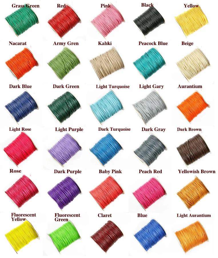 Горячая плетеная нить из воскового шнура 1,5 мм, 10 метров, для создания украшений, шнуровка, подвеска, веревка для самостоятельного изготовления браслетов с подвесками PS-FXT008.