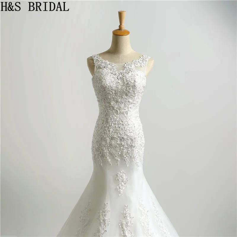 H&ampS BRIDAL Mermaid lace wedding dress 2020 elegant bead bridal dresses vestido de novia | Свадьбы и торжества