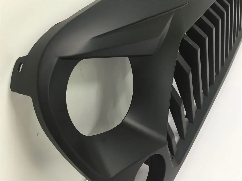 Матовый Черный Сердитые Птицы Обновления Topfire Сетки Решетка Вставка Для Jeep JK Wrangler