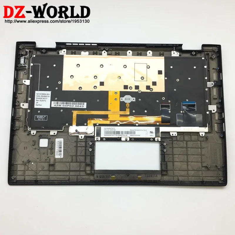 

New Original for Lenovo Thinkpad X1 Carbon 4th Gen 4 MT: 20FB 20FC Japanese Backlit Keyboard with Palmrest Cover 01AV181 01AV220