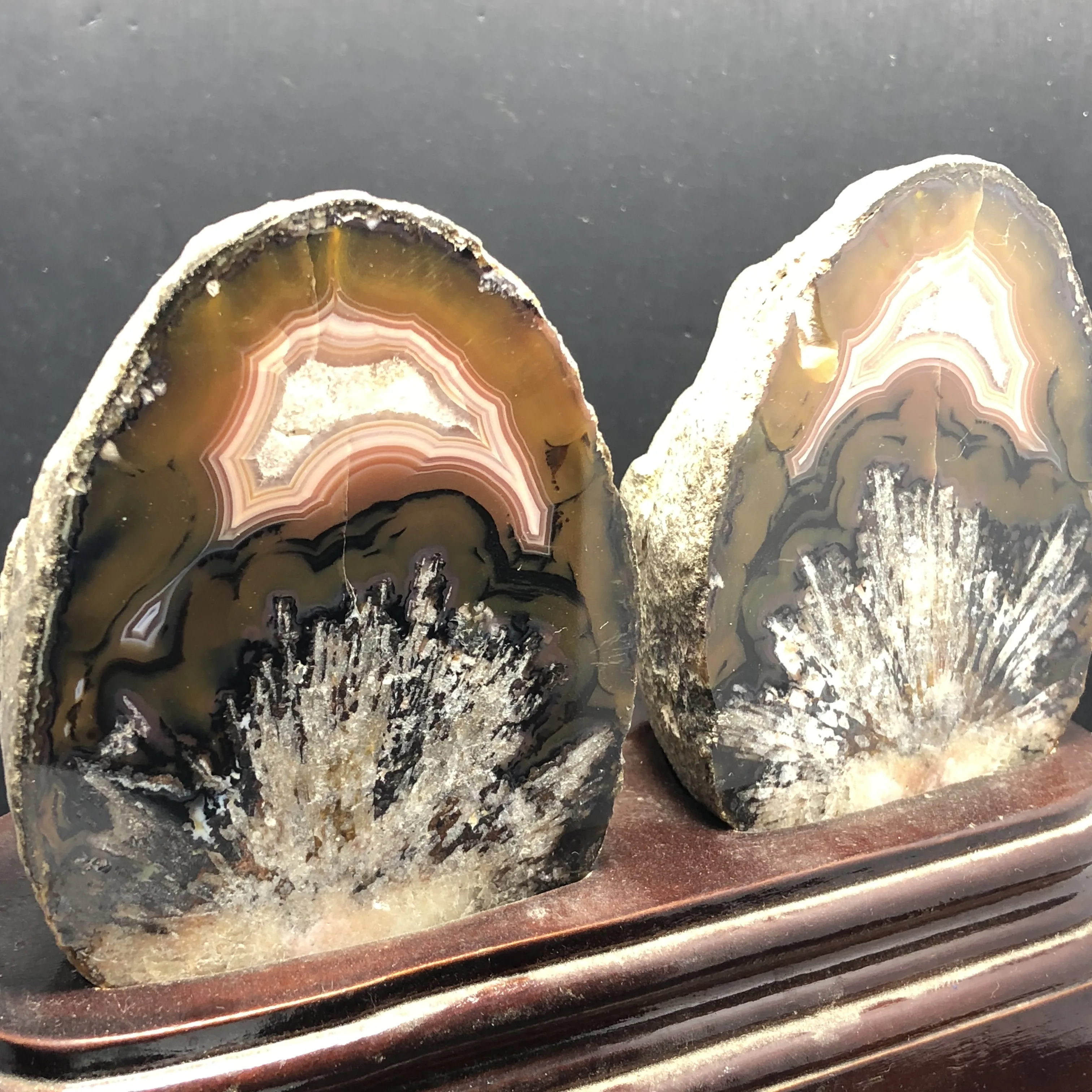 AAAAAA + подвеска из натурального агата кристалл и минеральная обработка