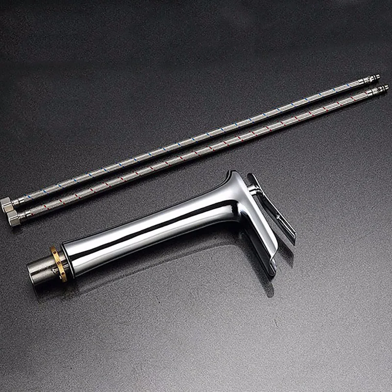 Смеситель для раковины OKAROS усиленный однотонный латунный белый запеченный