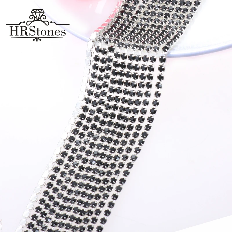 Черная серебристая основа 4 размера стразы чашка цепь свадебное платье для