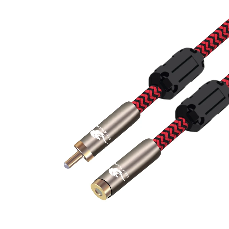 Аудиокабель RCA Удлинительный кабель для динамика сабвуфера усилителя pho штекер