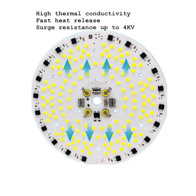 Светодиодный SMD чип AC220V 110 В COB 70 Вт 100 Вт 150 Вт 200 Вт промышленный светильник, модуль для горной лампы, без необходимости, светодиодный драйвер, 5 шт