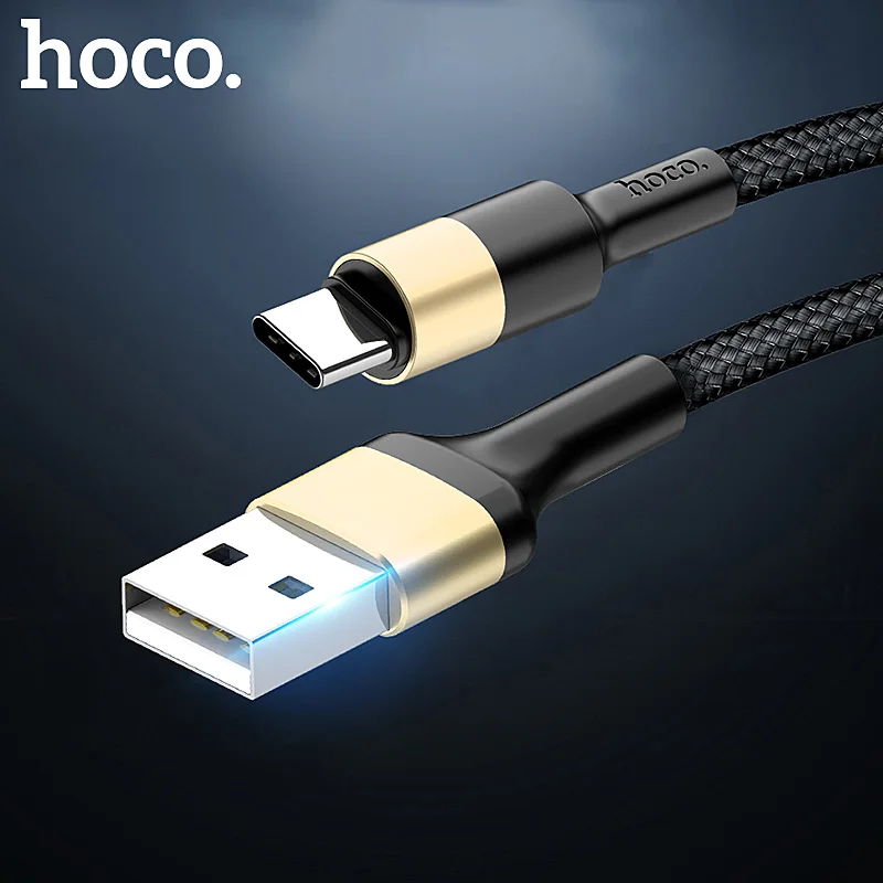 

HOCO Mobile Phone Cables USB Type C Cable 2A USB-C Cable Fast Charging Data Cable For Samsung S9 Xiaomi mi 8 Huawei P20 lite