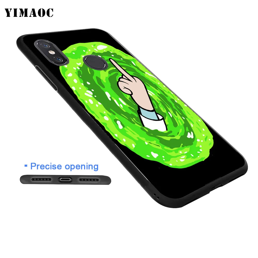 YIMAOC роскошный мягкий чехол Рик и Морти из мультфильма для Xiaomi Mi5 Mi5S Mi6 Mi9 Mi8 Lite SE A1 A2