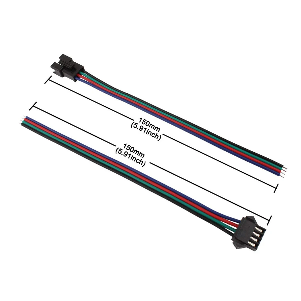 2pin/3pin/4pin/5pin JST SM Connector Cable Male &amp Female Plug Wire For WS2812B WS2811 rgb rgbw single LED Strip | Обустройство
