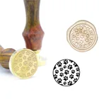 Собак Следы восковый узор печать штамп B28 специальная печать воск марки 