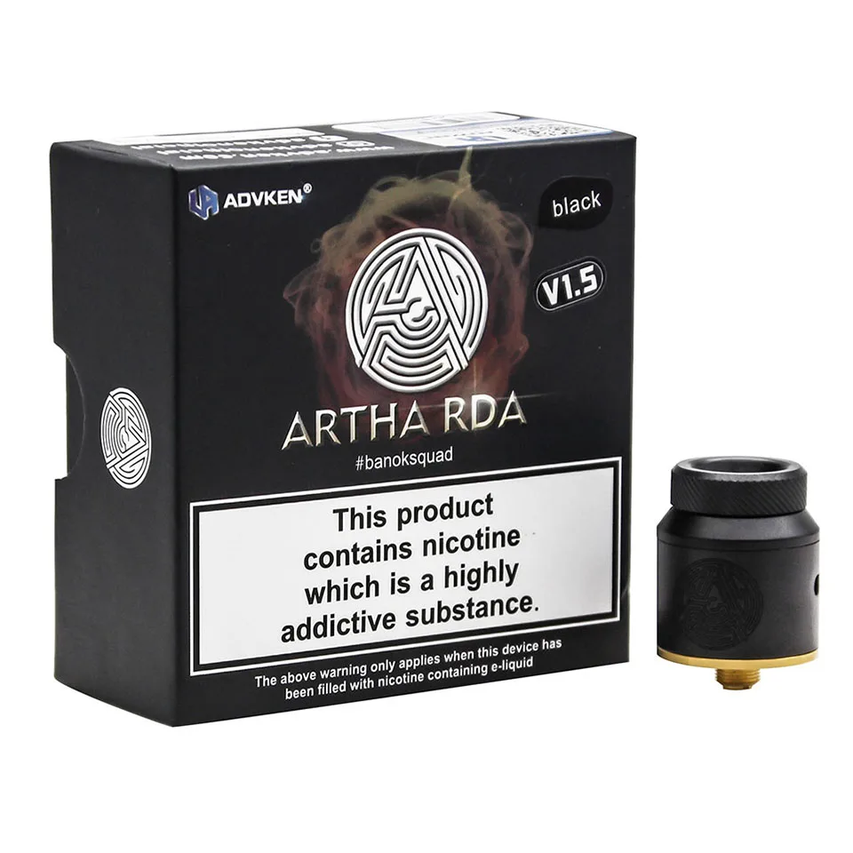 Оригинальные электронные сигареты Advken Artha RDA танк 24 мм 510 ввиду капающий