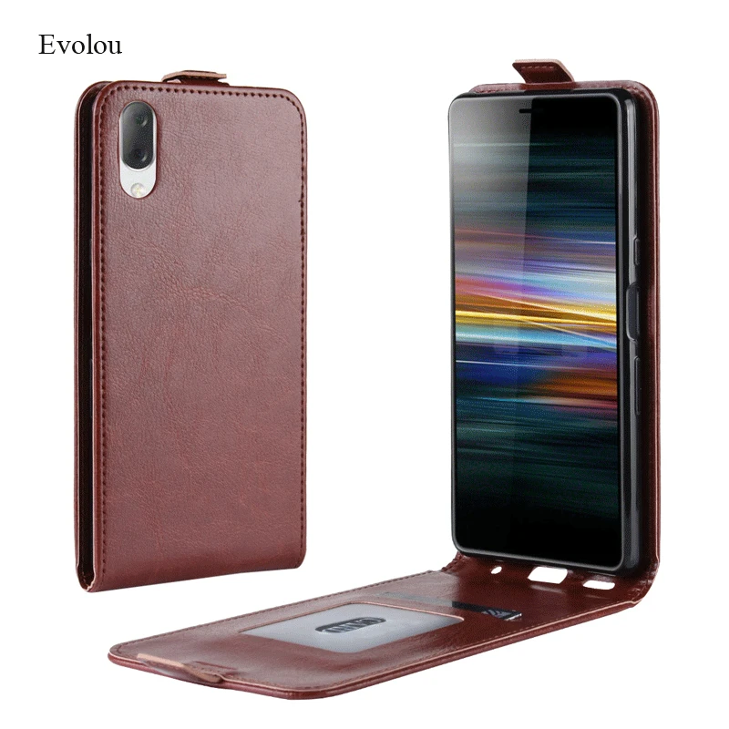Вертикальный кожаный флип-чехол для Sony Xperia L3 L 3 I3312 I4312 I4332 5 7 дюйма Магнитный