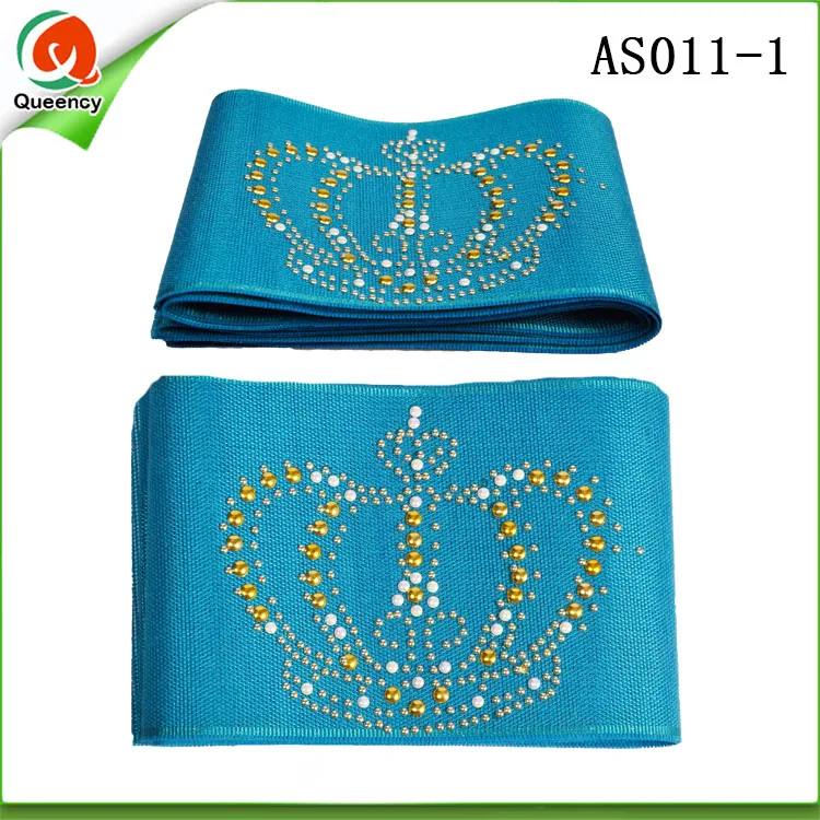 

As011 DHL-Имперская корона камни Дизайн головной убор Африканский DIY Gele шарф для обертывания 6,8 метров длина 11 цветов в наличии