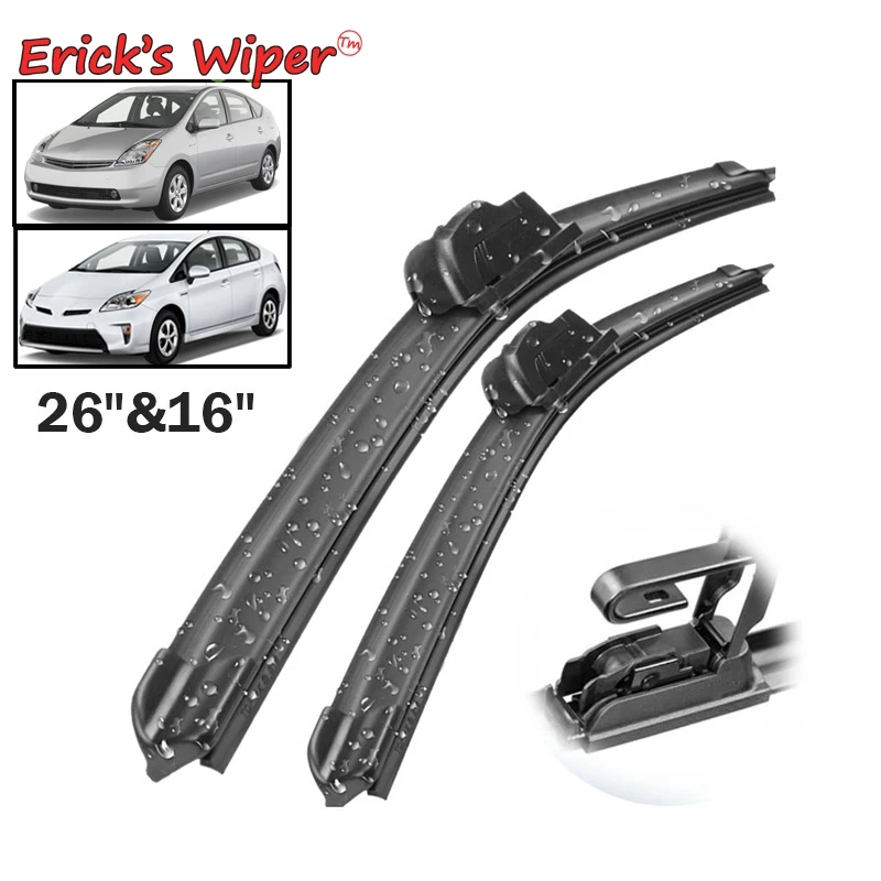 Erick's Wiper Front Wiper Blades For Toyota Prius 2003 - 2015 Windshield Windscreen Front Window U-Type Arm ONLY 26