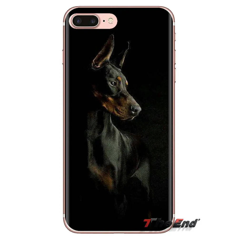 For Huawei Mate Honor 4C 5C 5X 6X 7 7A 7C 8 9 10 8C 8X 20 Lite Pro Mobile Phone Case Cover Pinscher Doberman Dog Tongue Face Art |