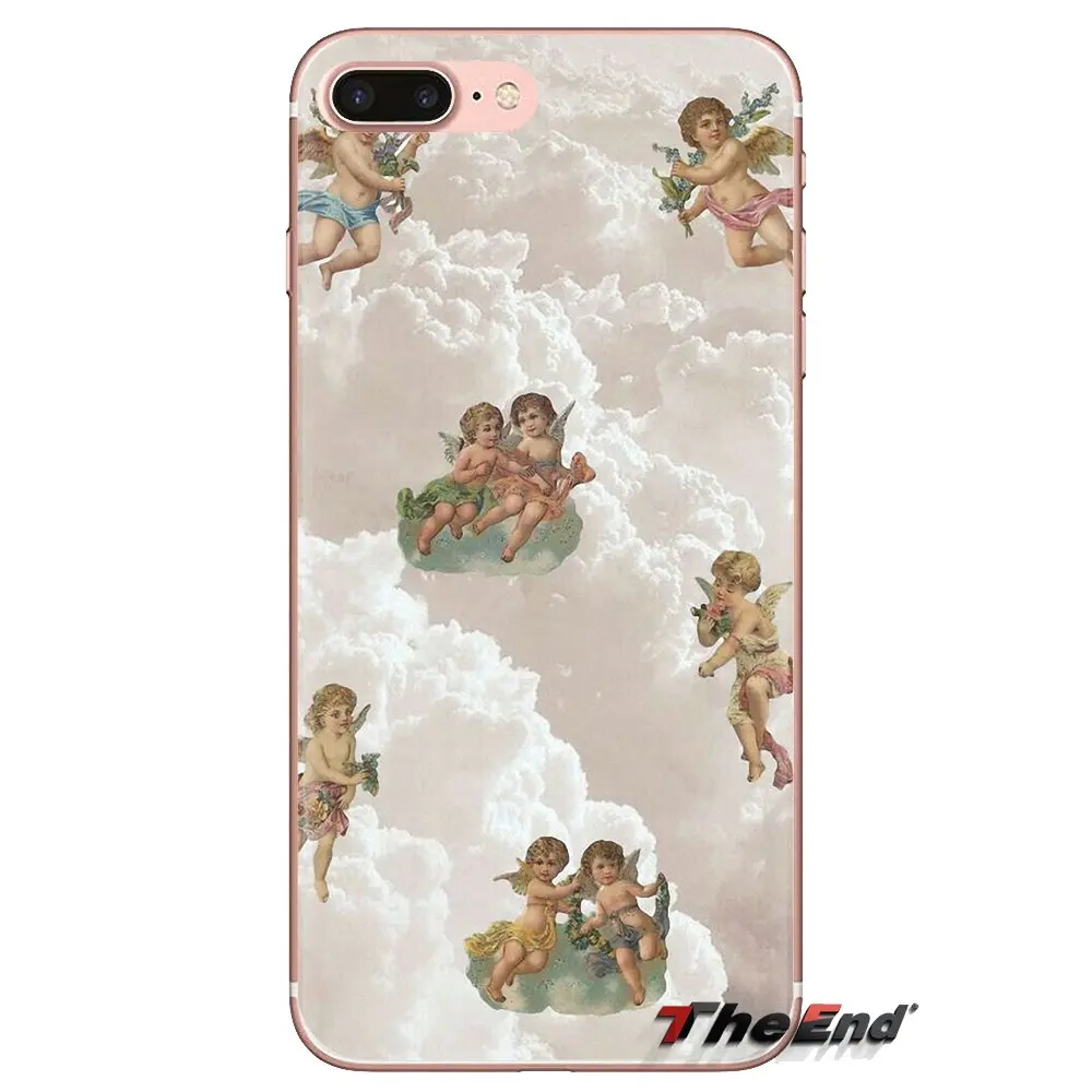 Renaissance angels Transparent Soft Cases Covers For Huawei G7 G8 P7 P8 P9 P10 P20 P30 Lite Mini Pro P Smart Plus 2017 2018 2019 |