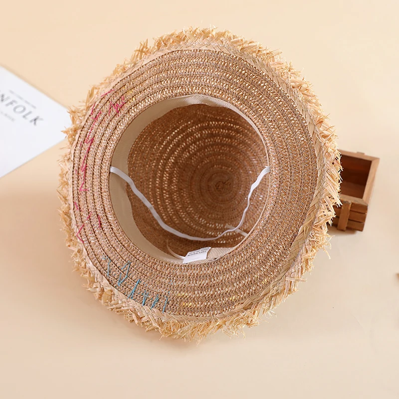 2018 новый стиль прекрасный мультфильм соломы Шапки дети характер лето Кепки