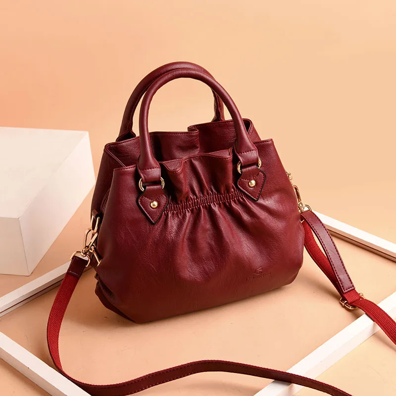 Women's Folding Handbag New Casual Tote Shoulder Messenger Work Office Hobo Bag Ladies Top Handle Purse Black | Багаж и сумки