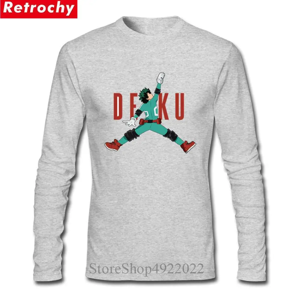 Academia Print Teen Cartoon Summer Man Tee Newest Simple Casual Men T-Shirt Camisetas Unique Design Air Deku From My Hero Tshirt | Мужская