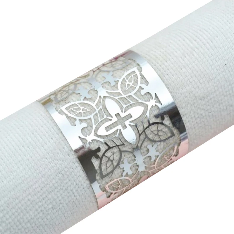 

Christian Wedding Party Baptism Decorations Laser Cut Cross Pearl Paper Napkin Rings