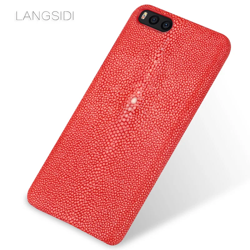 LANGSIDI бренд чехол для телефона в виде рыбьей чешуи и жемчуга половина пачку Xiaomi Mi