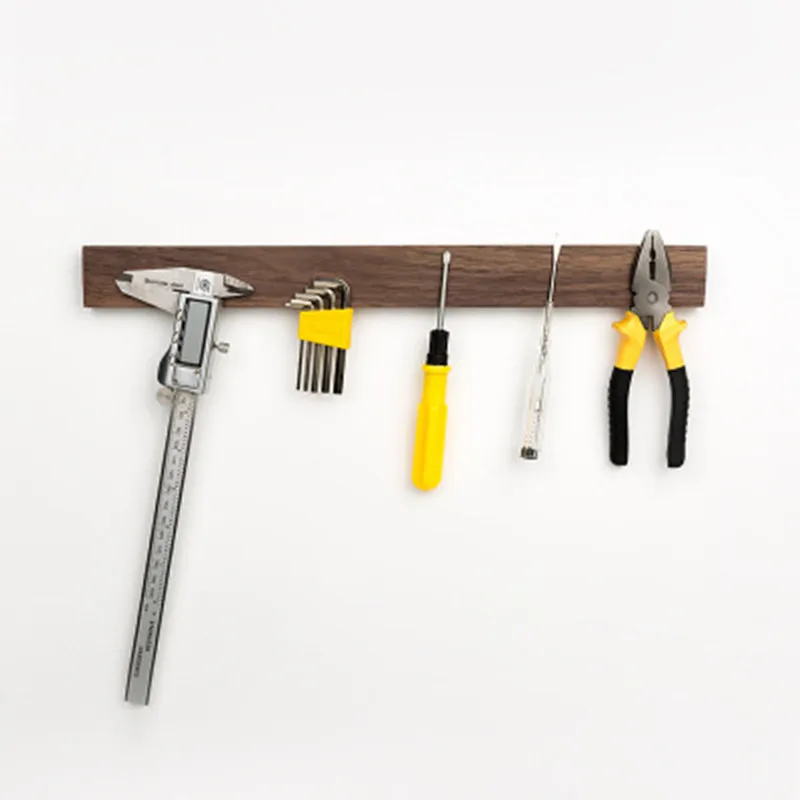 

Magnetic Kitchen Cutter Kitchen Bar Restaurant,Wooden Magnetic Tool Holder No DrillingStrongAdhesive Knife Magnetic Knife Holder