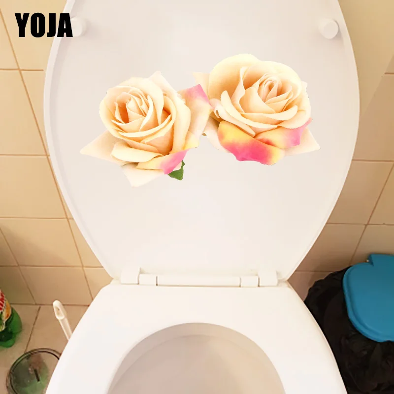 YOJA 21 7x12 2 см роза Классический туалет украшение для дома настенные наклейки | Дом и