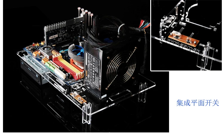 DIY PC тестовая скамейка открытая рамка чехол для компьютера ITX ATX MATX материнская плата разгон водяное охлаждение USB2.0 PCI видеокарта