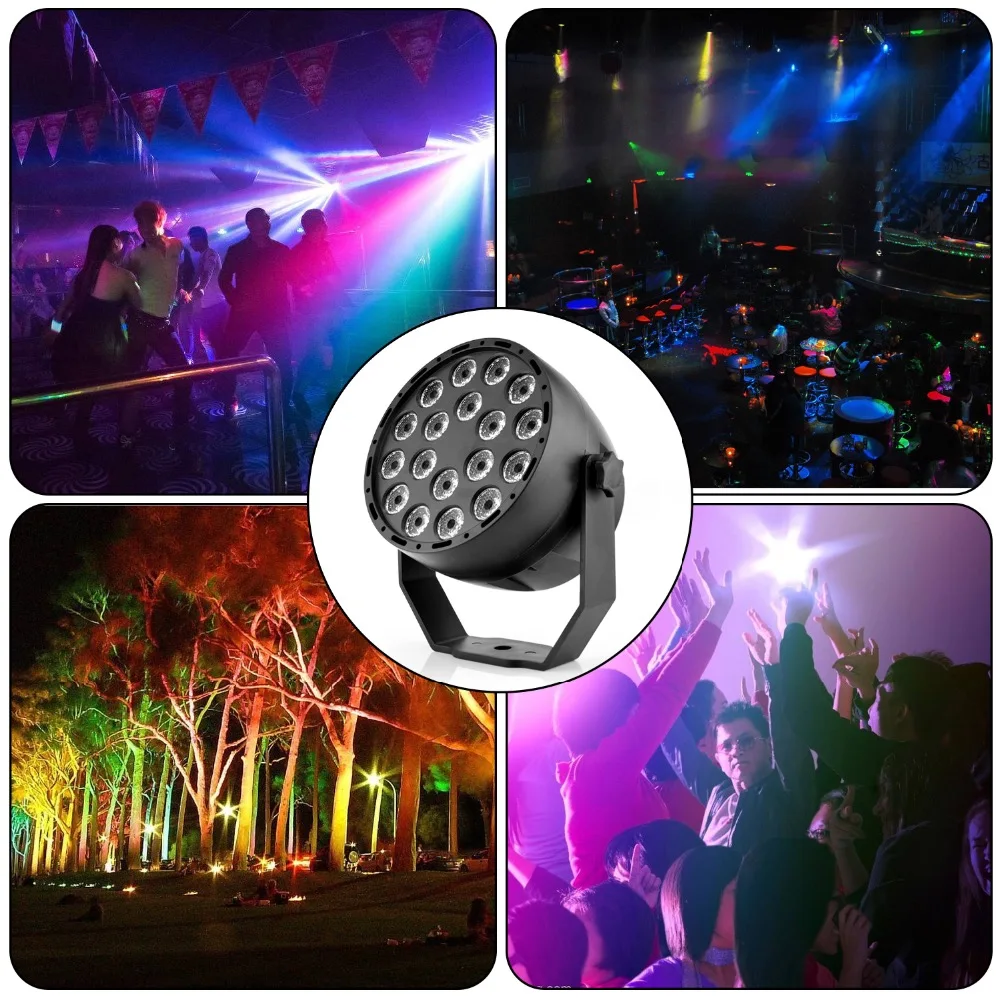 DMX512 Master/Slave RGB 18 Вт светодиодный прожектор par сценическое освещение для дискотеки